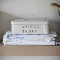 Washing Tablet Box Chalk by Garden Trading